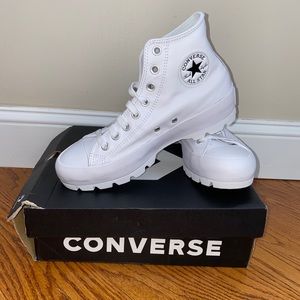 NEW! Lugged Converse Leather Hi Top